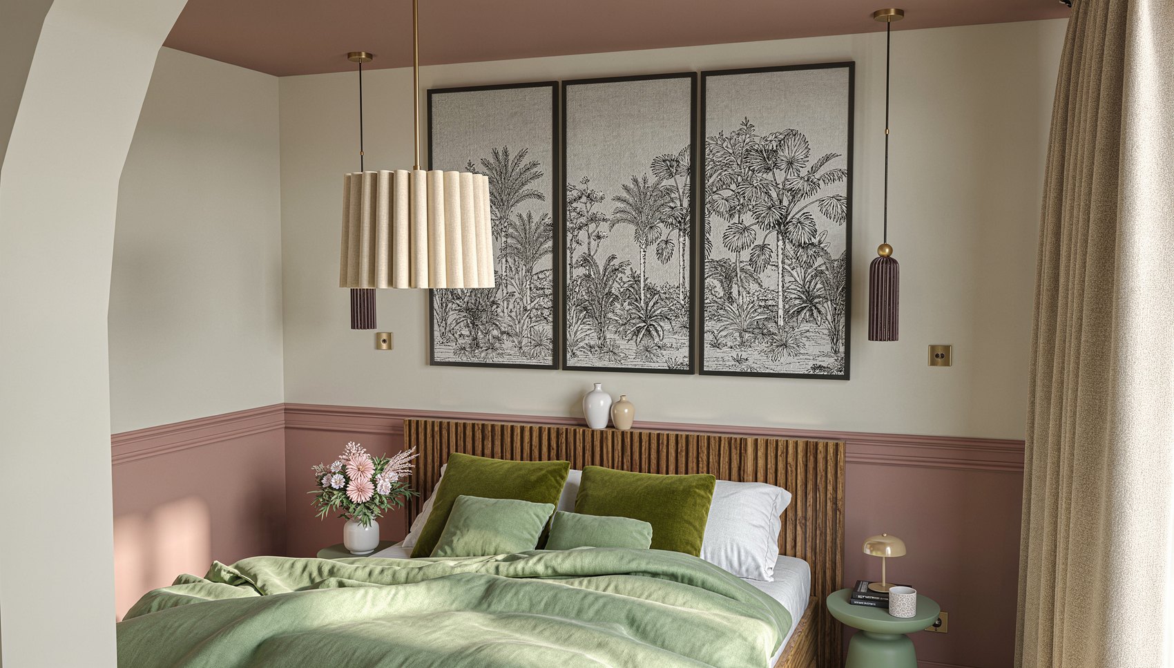 Suite parentale chaleureuse aux tons doux, projet Delcourt