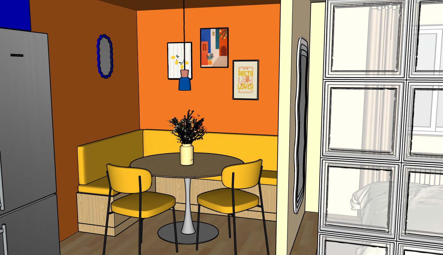 Croquis espace repas